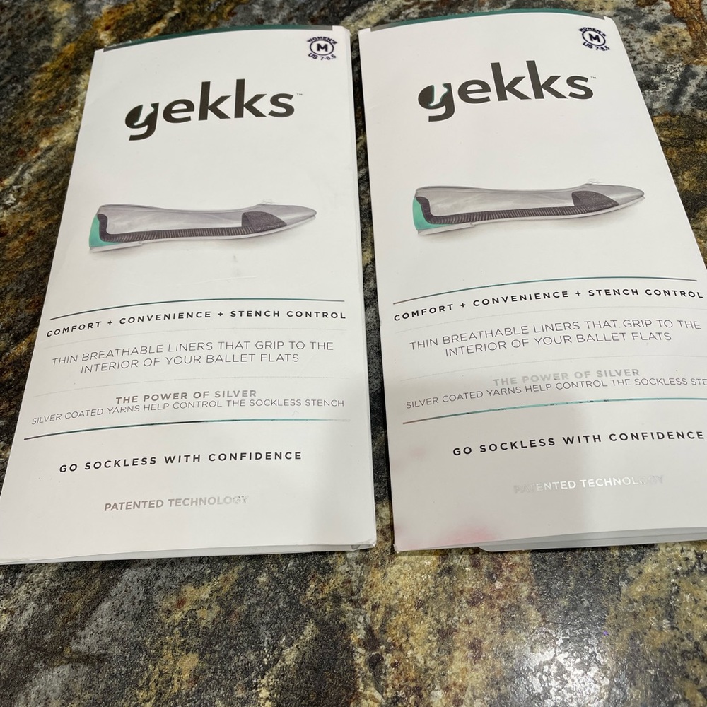 New Gekks. No show liners for ballet type shoes. Can sell separately.